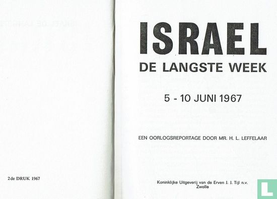 Israel De langste week 5-10 juni 1967 - Afbeelding 3