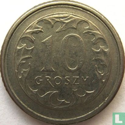 Polen 10 Groszy 2002 - Bild 2