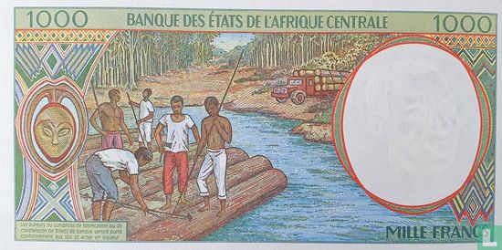 Centraal-Afrikaanse Staten 1000 Francs (N-Equatorial Guinea) - Afbeelding 2