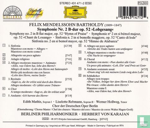 Mendelssohn    Symphony no. 2  'Lobgesang' - Image 2