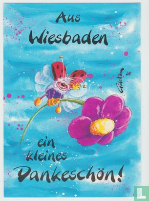 Tickletoons Nr. 35 Wiesbaden Postcard - Bild 1