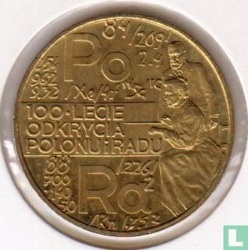 Poland 2 zlote 1998 "100th anniversary Discovering Polonium and Radium" - Image 2