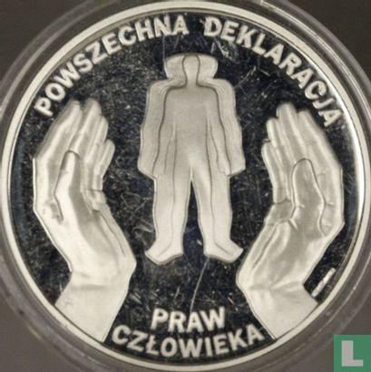 Polen 10 zlotych 1998 (PROOF) "50th anniversary Universal declaration of human rights" - Afbeelding 2