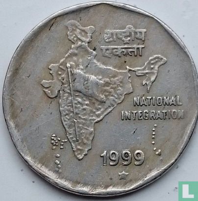Indien 2 Rupee 1999 (Hyderabad) - Bild 1