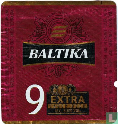Baltika 9 Extra Lager Beer - Afbeelding 1