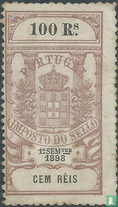 Imposto do sello 100 Reis