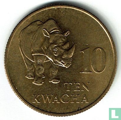 Sambia 10 Kwacha 1992 - Bild 2