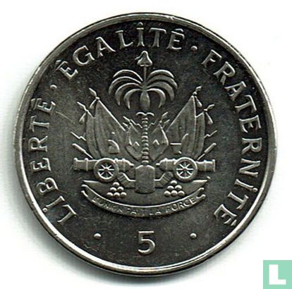 Haïti 5 centimes 1997 - Image 2