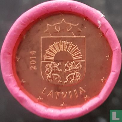 Lettonie 5 cent 2014 (rouleau) - Image 1
