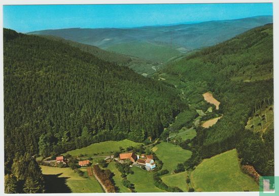 landgasthaus ZUR MUHLE Waldbrunn-Oberhöllgrund Odenwald Baden-Württemberg Ansichtskarten - Restaurant Inn Postcard - Bild 1