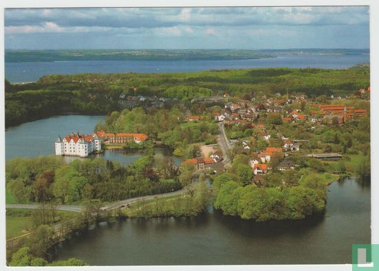 Kurheilbad Glücksburg Schleswig-Holstein Ansichtskarten - Aerial View Postcard - Image 1