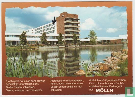 Klinik Hellbachtal Mölln Schleswig-Holstein Ansichtskarten - Rehabilitation center Germany Postcard - Image 1