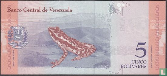Venezuela 5 bolivars 2018 - Image 2