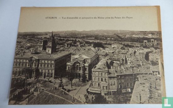 Avignon, Vue d"ensemble et perspective de Rhone prise du Palais des Papes - Image 1