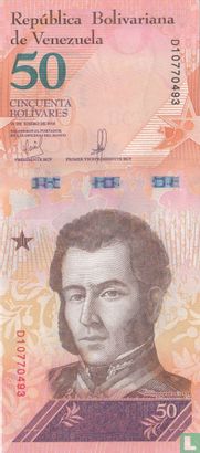  Venezuela 50 Bolívares 2018 - Afbeelding 1