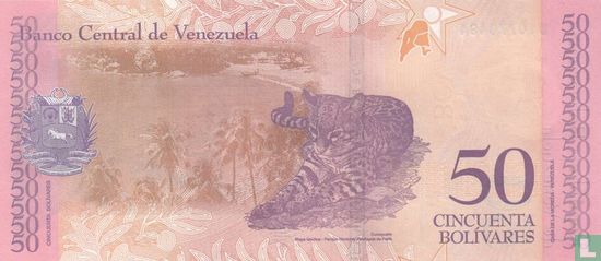  Venezuela 50 Bolívares 2018 - Afbeelding 2