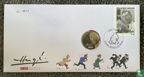 100 jaar Hergé munt - Image 2