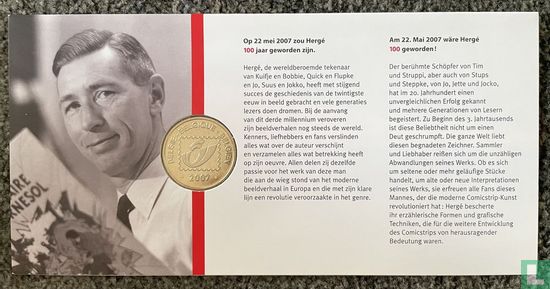 100 jaar Hergé munt - Image 1