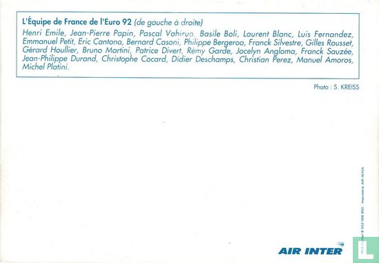 Air Inter - Airbus A-320 / Fußball EURO92 - Afbeelding 2