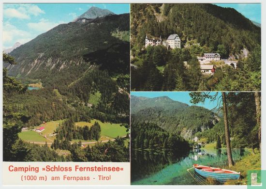 Hotel Schloss Fernsteinsee Naturresort Camping Tirol Tyrol Austria Postcard - Afbeelding 1