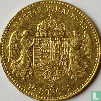 Hongarije 10 korona 1910 - Afbeelding 2