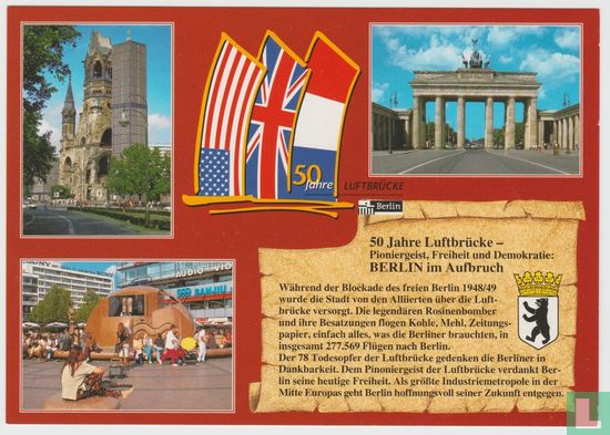 Berlin Luftbrücke Deutschland Ansichtskarten - Germany Multiview Postcard - Image 1
