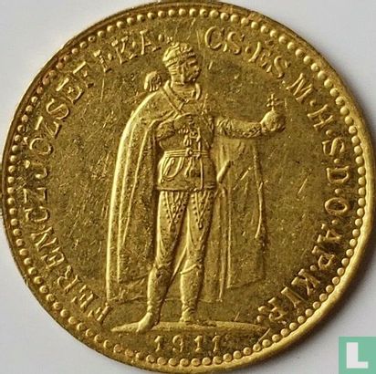 Hongrie 10 korona 1911 - Image 1