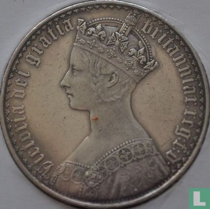 Verenigd Koninkrijk 1 crown 1847 (type 2) - Afbeelding 1