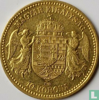 Hongarije 10 korona 1893 - Afbeelding 2