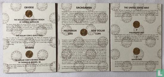 Verenigde Staten jaarset 2000 "Sacagawea dollar" - Afbeelding 2