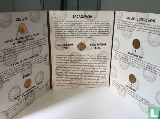 Verenigde Staten jaarset 2000 "Sacagawea dollar" - Afbeelding 3