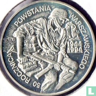 Pologne 100000 zlotych 1994 (BE) "50th anniversary Warsaw uprising" - Image 2
