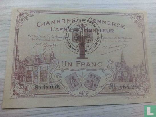 Banknote 1 FR Chambre de commerce Caen & Honfleur - Image 1