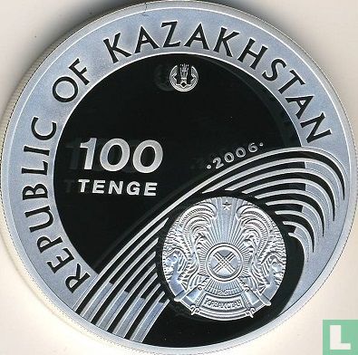 Kazachstan 100 tenge 2006 (PROOF) "2008 Summer Olympics in Beijing" - Afbeelding 1