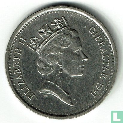 Gibraltar 10 pence 1991 (AA) - Afbeelding 1
