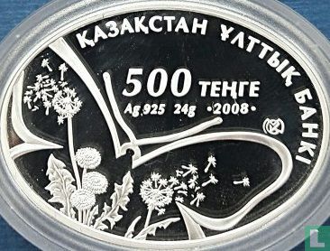 Kazakhstan 500 tenge 2008 (PROOF) "Papilio alexanor" - Image 1