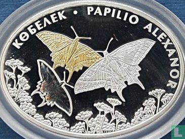 Kazakhstan 500 tenge 2008 (PROOF) "Papilio alexanor" - Image 2