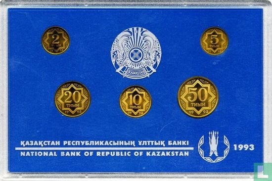 Kazachstan jaarset 1993 (PROOF) - Afbeelding 1