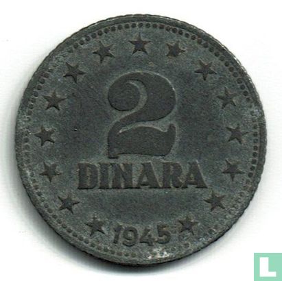 Joegoslavië 2 dinara 1945 - Afbeelding 1