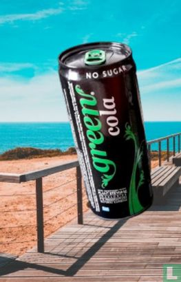 Green Cola tin - Image 1