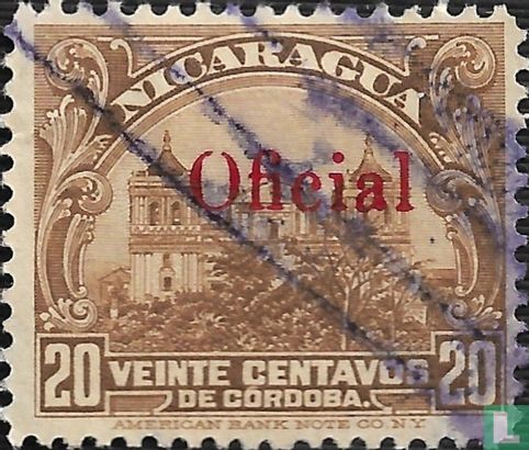 Leon Cathedral with 'official' overprint