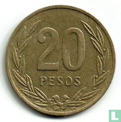 Colombie 20 pesos 1988 - Image 2