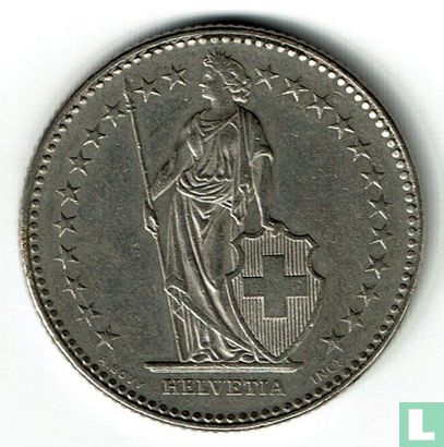 Switzerland 2 francs 1985 - Image 2