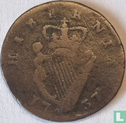 Ierland ½ penny 1737 - Afbeelding 1