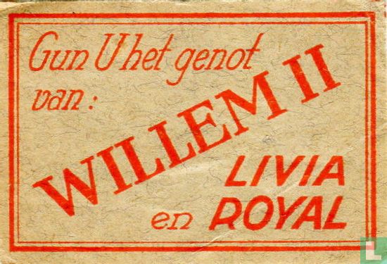 Gun U het genot van: Willem II Livia en Royal