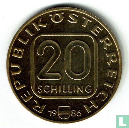 Autriche 20 schilling 1986 "800 years of Georgenberger Handfeste" - Image 1