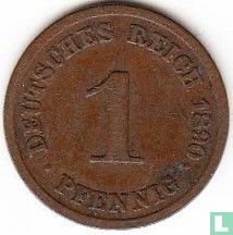 Empire allemand 1 pfennig 1890 (D) - Image 1