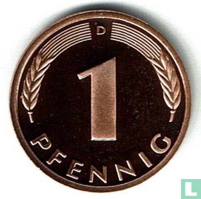 Duitsland 1 pfennig 1999 (PROOF - D) - Afbeelding 2