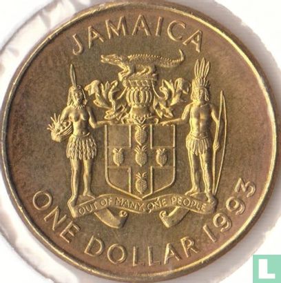 Jamaika 1 Dollar 1993 (Nickel-Messing) - Bild 1