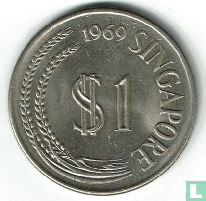 Singapore 1 dollar 1969 - Image 1